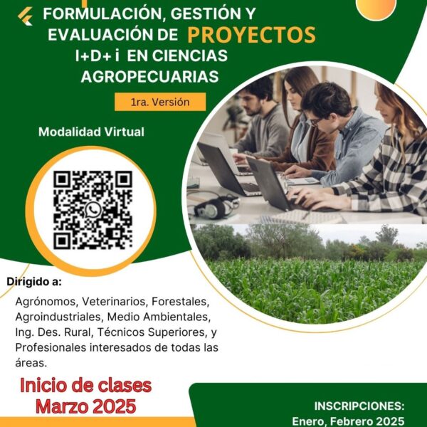 Diplomado: Formulación, Gestión y Evaluación de Proyectos I+D+i en Ciencias Agropecuarias (1ra. Versión)