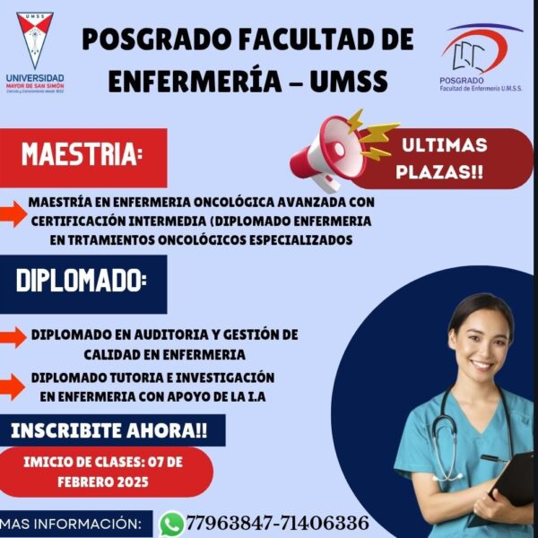 Oferta de programas de posgrado Facultad de Enfermería